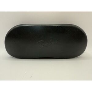 RAY-BAN‎ EYEGLASSES SUNGLASSES BLACK CLAMSHELL CASE WITH CLEANING CLOTH